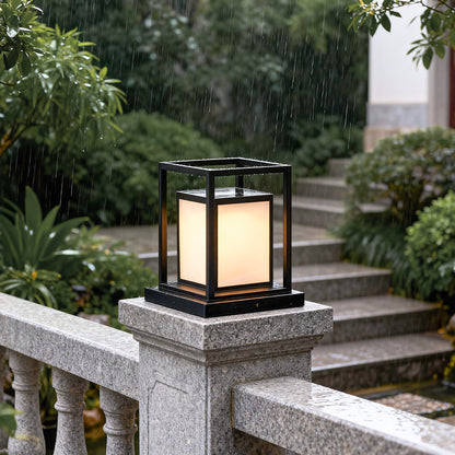 Solar Outdoor Fence Post Light, Waterproof LED Pillar Light for Deck, Patio and Garden