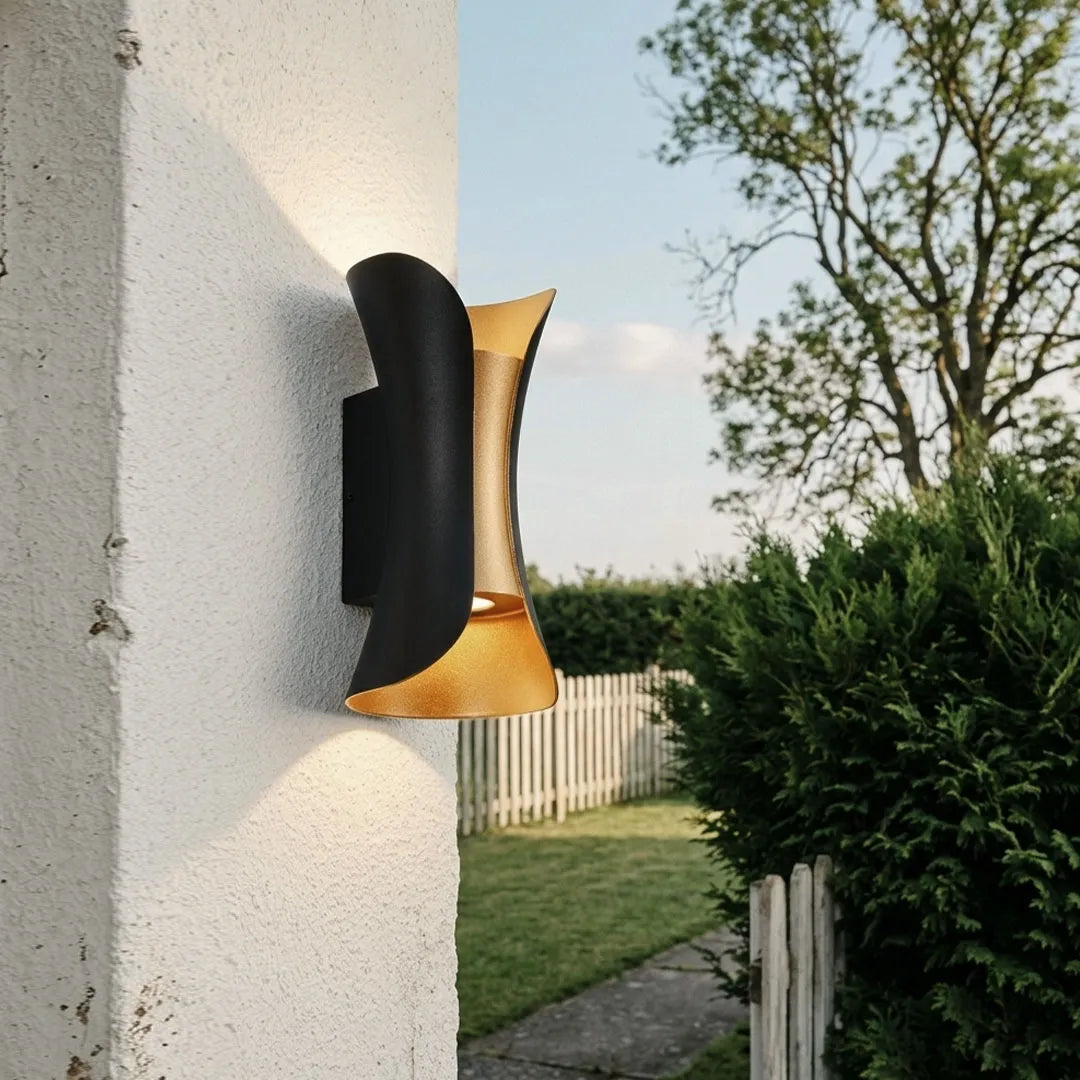 Modern Outdoor LED Wall Sconce, Waterproof Up and Down Light