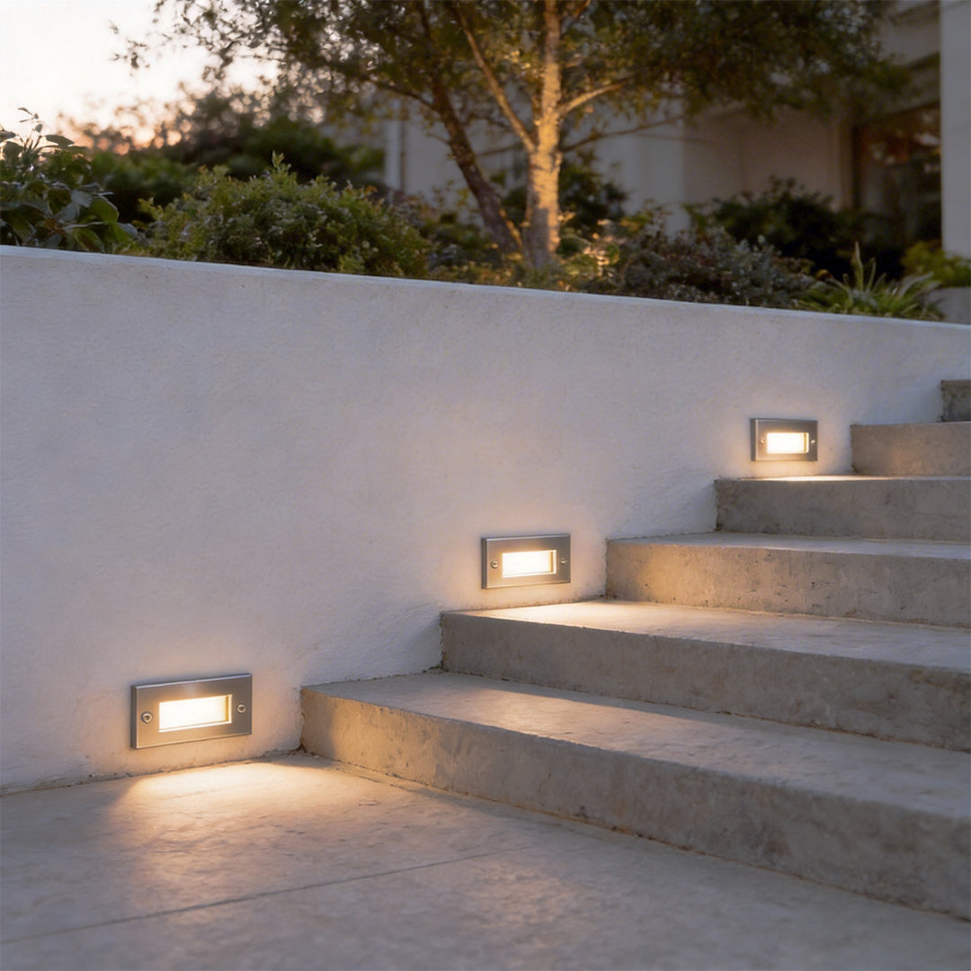 Recessed LED Outdoor Step Lights – Stair and Deck Lighting