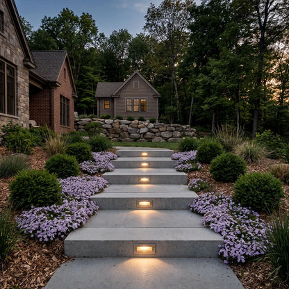 Recessed LED Outdoor Step Lights – Stair and Deck Lighting