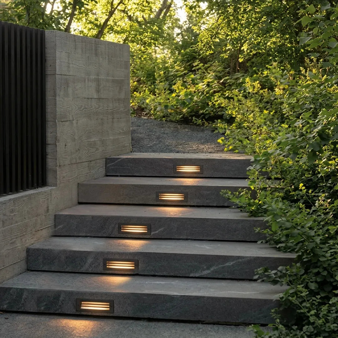 Recessed LED Outdoor Step Lights – Stair and Deck Lighting