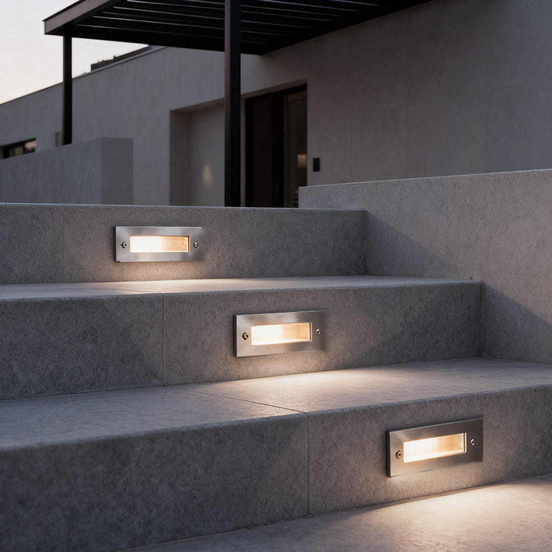Recessed LED Outdoor Step Lights – Stair and Deck Lighting