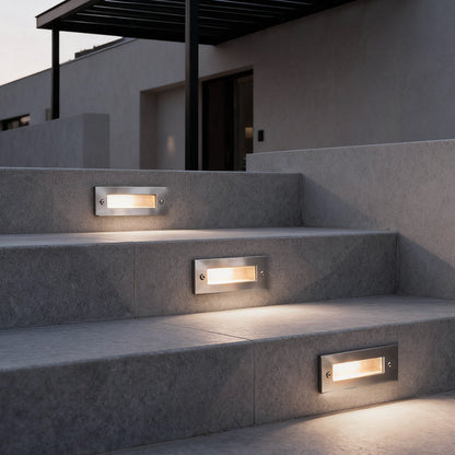 Recessed LED Outdoor Step Lights – Stair and Deck Lighting