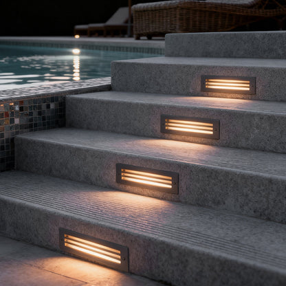 Recessed LED Outdoor Step Lights – Stair and Deck Lighting