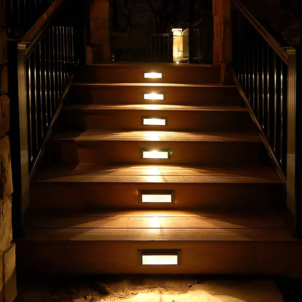 Recessed LED Outdoor Step Lights – Stair and Deck Lighting
