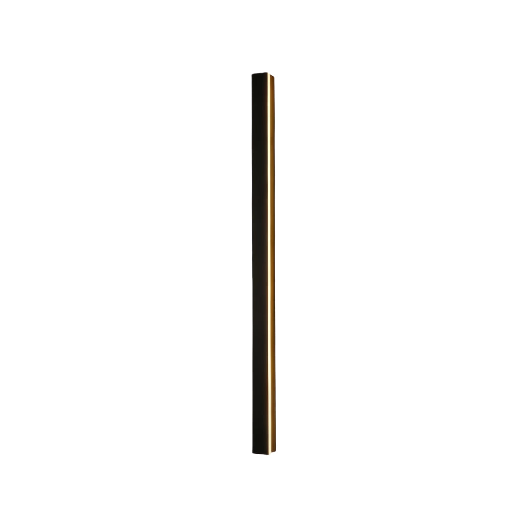 Linear Outdoor Wall Sconce Minimalist LED Black Lamp