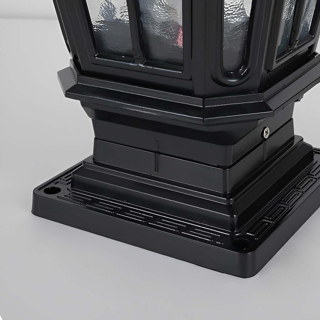 Solar Post Cap Light, Traditional Outdoor LED Pillar Light for Fence, Deck and Patio
