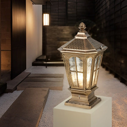 Solar Post Cap Light, Traditional Outdoor LED Pillar Light for Fence, Deck and Patio