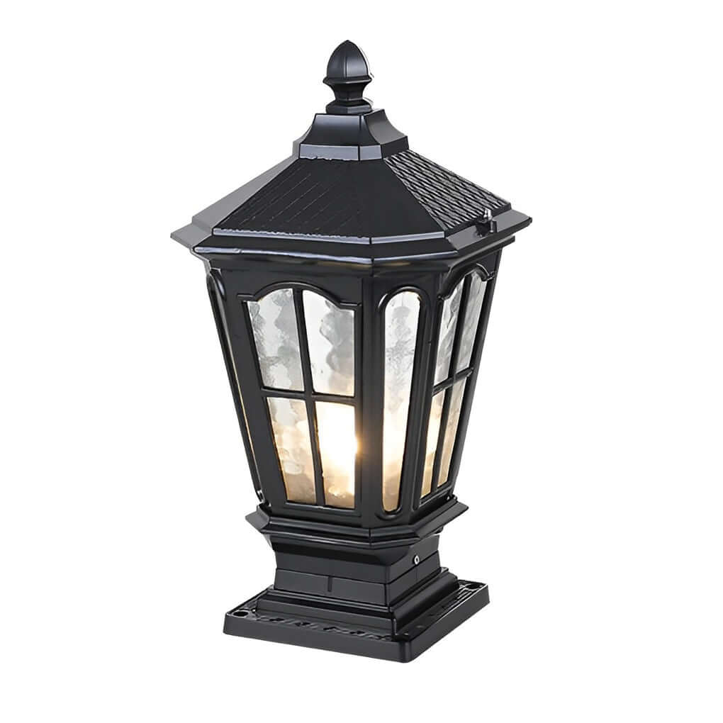 Solar Post Cap Light, Traditional Outdoor LED Pillar Light for Fence, Deck and Patio