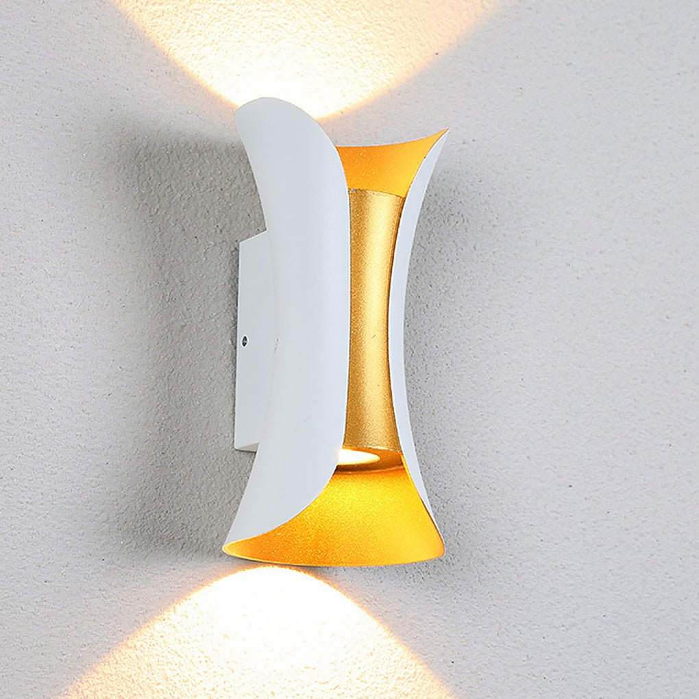 Modern Outdoor LED Wall Sconce, Waterproof Up and Down Light