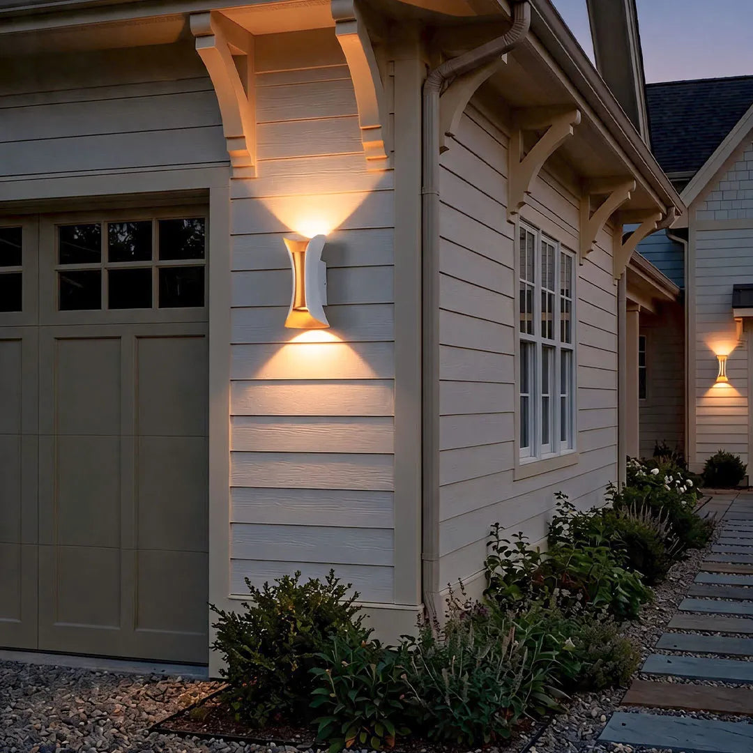 Modern Outdoor LED Wall Sconce, Waterproof Up and Down Light