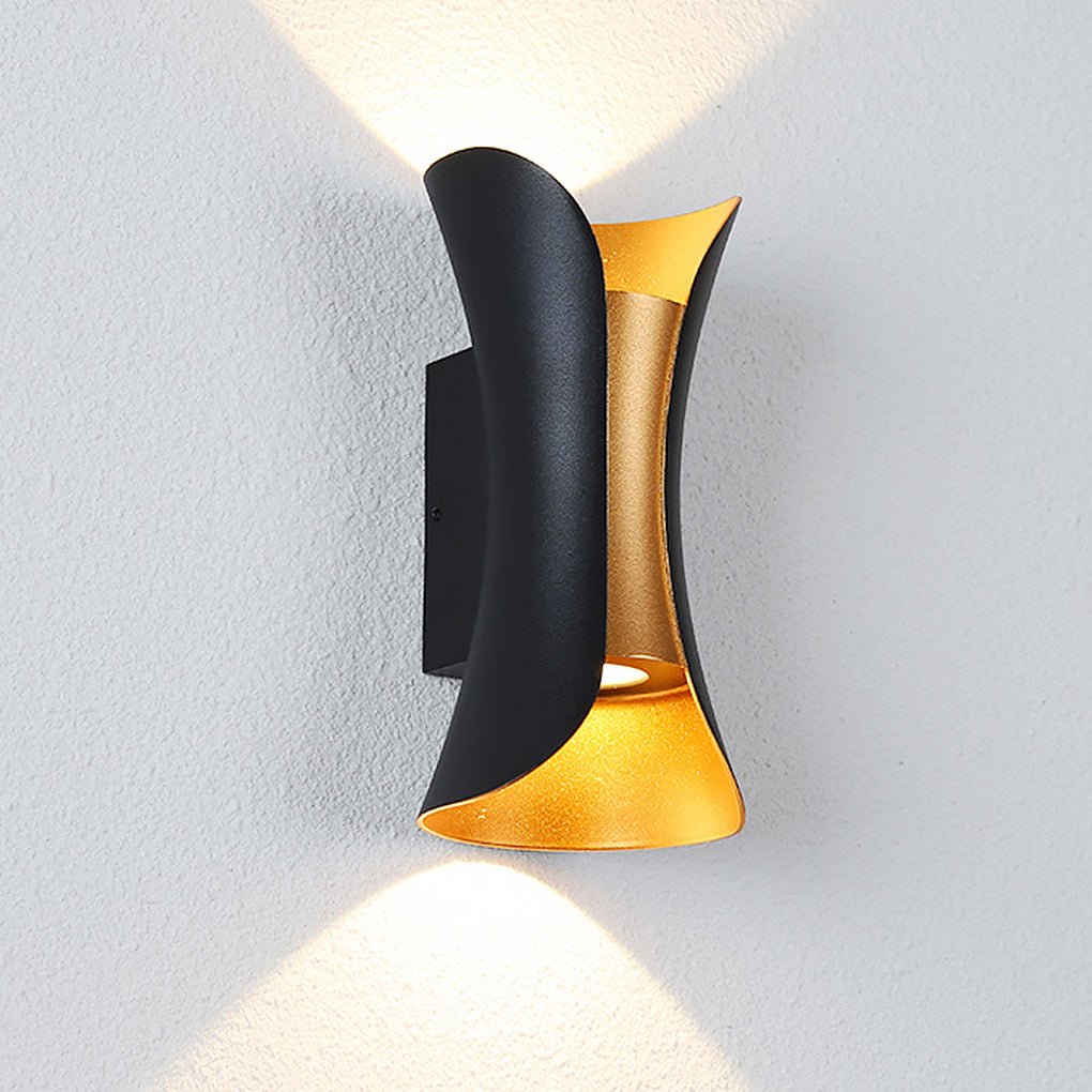 Modern Outdoor LED Wall Sconce, Waterproof Up and Down Light