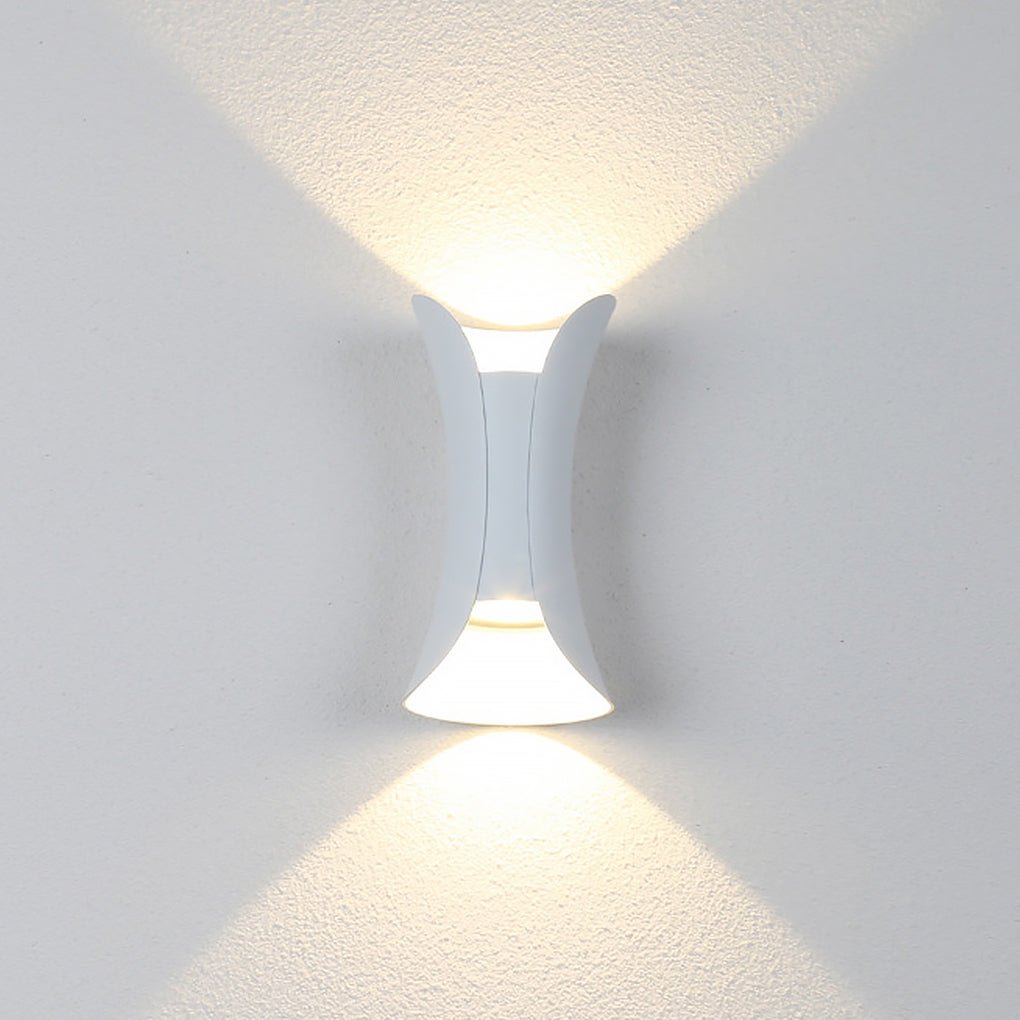 Modern Outdoor LED Wall Sconce, Waterproof Up and Down Light