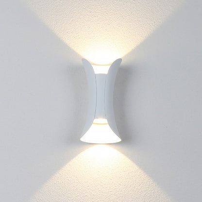 Modern Outdoor LED Wall Sconce, Waterproof Up and Down Light