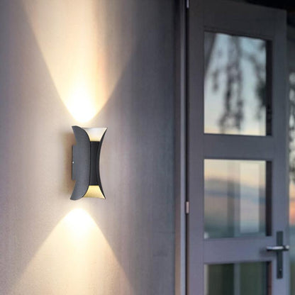 Modern Outdoor LED Wall Sconce, Waterproof Up and Down Light