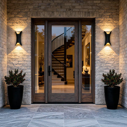 Modern Outdoor LED Wall Sconce, Waterproof Up and Down Light