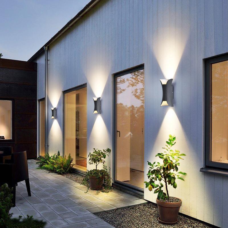 Modern Outdoor LED Wall Sconce, Waterproof Up and Down Light