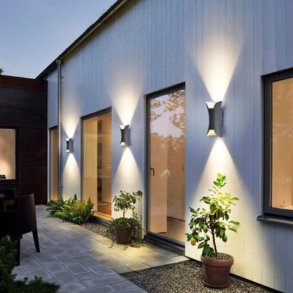 Modern Outdoor LED Wall Sconce, Waterproof Up and Down Light