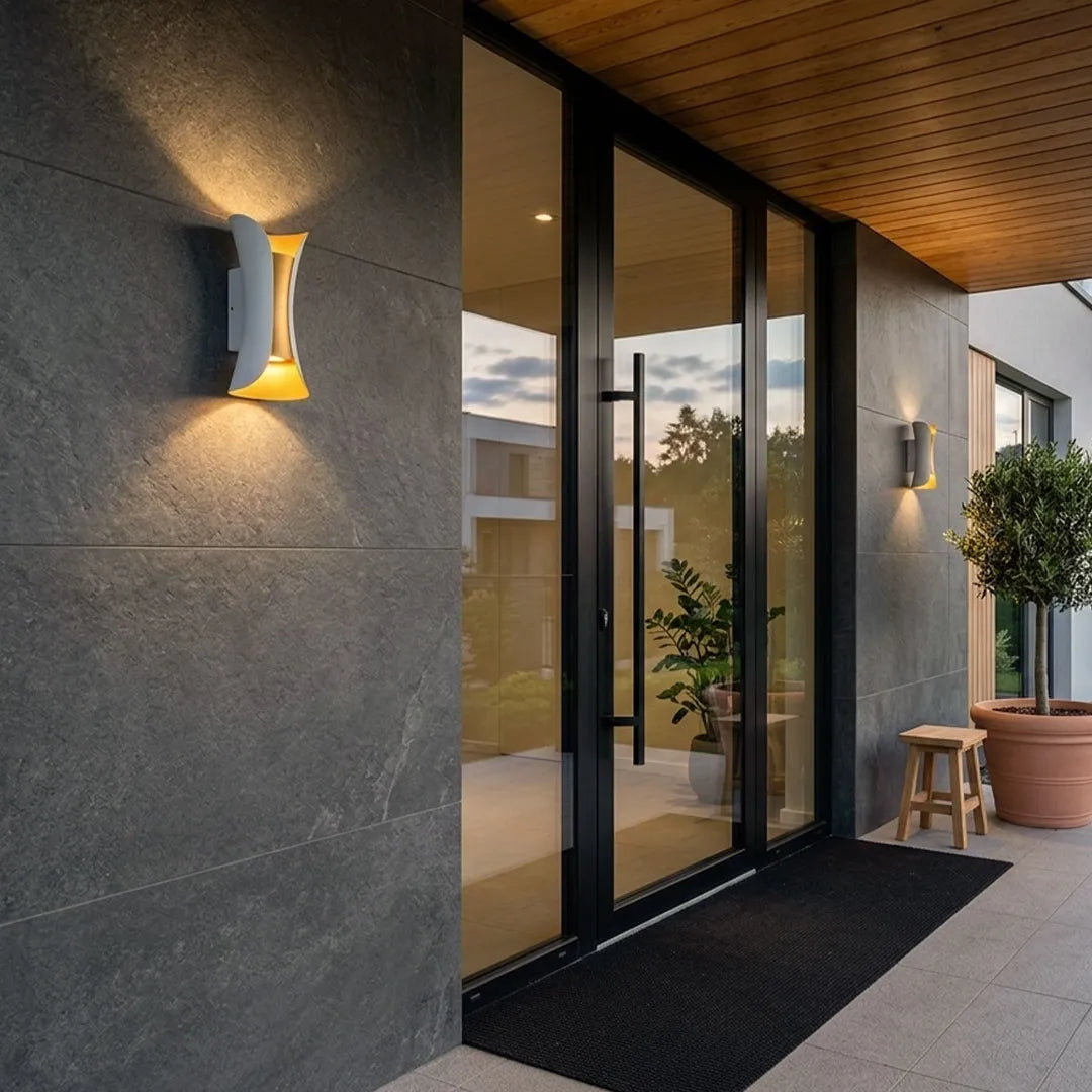 Modern Outdoor LED Wall Sconce, Waterproof Up and Down Light
