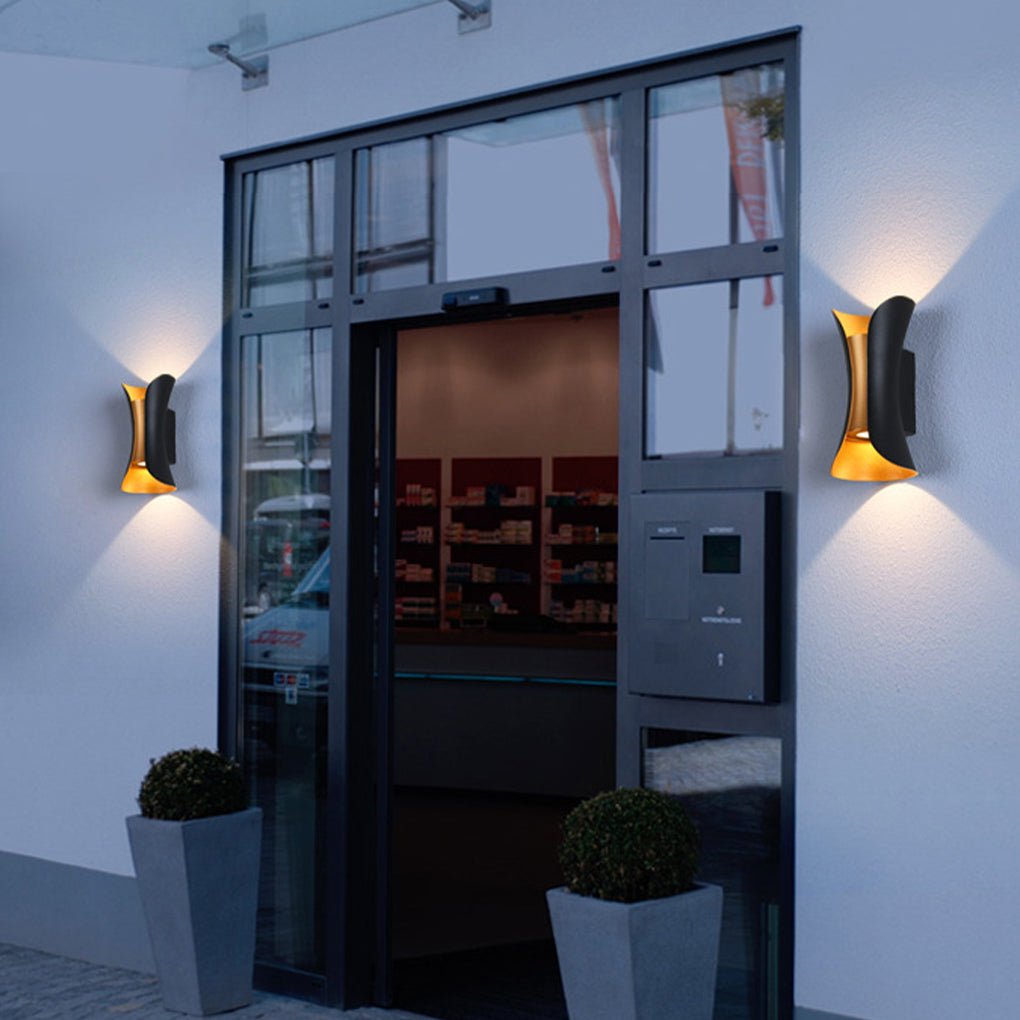 Modern Outdoor LED Wall Sconce, Waterproof Up and Down Light