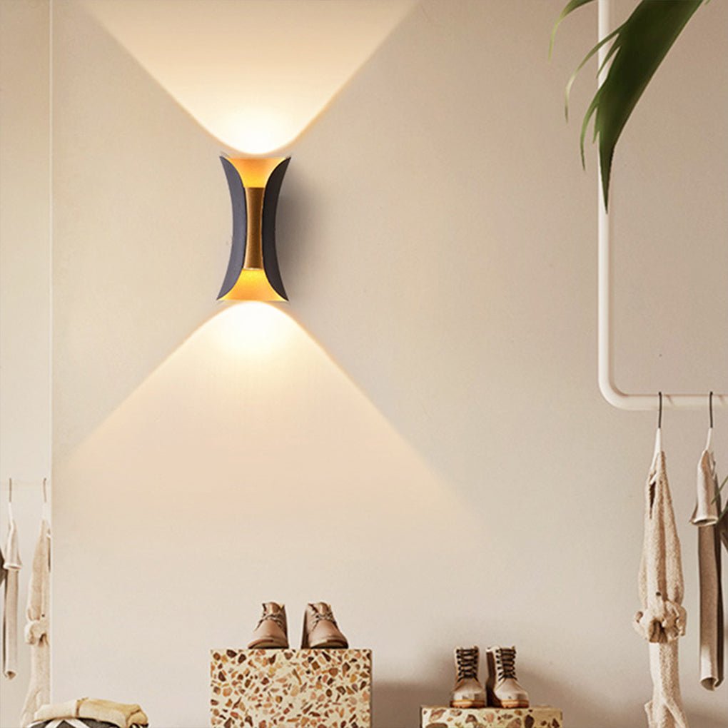 Modern Outdoor LED Wall Sconce, Waterproof Up and Down Light