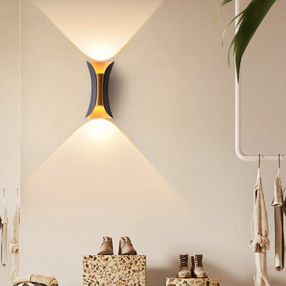 Modern Outdoor LED Wall Sconce, Waterproof Up and Down Light