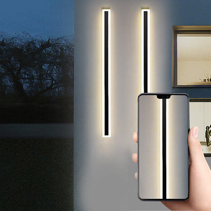 Linear Outdoor Wall Sconce – Modern Acrylic LED Light