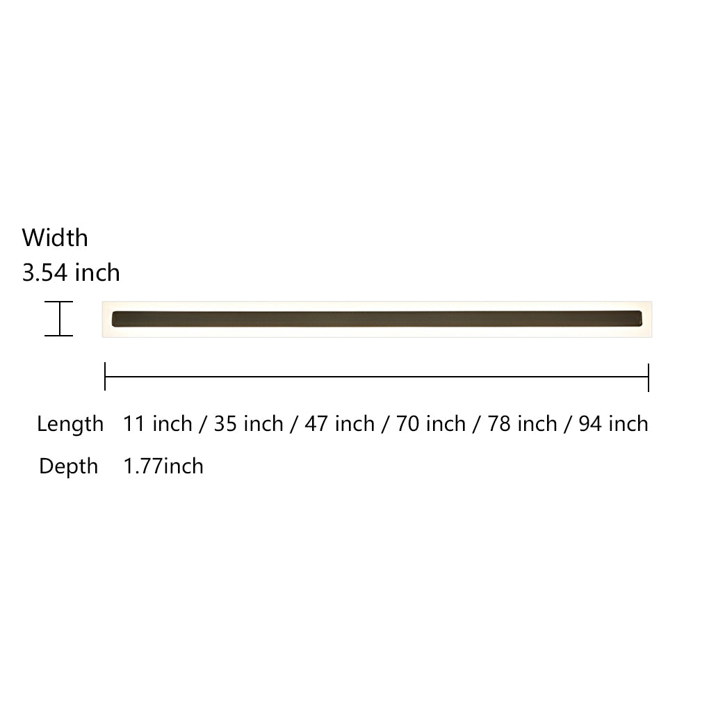 Linear Outdoor Wall Sconce – Modern Acrylic LED Light