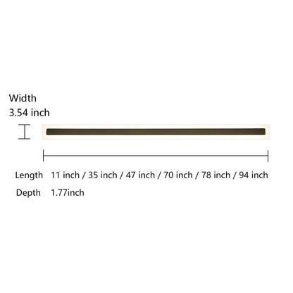 Linear Outdoor Wall Sconce – Modern Acrylic LED Light