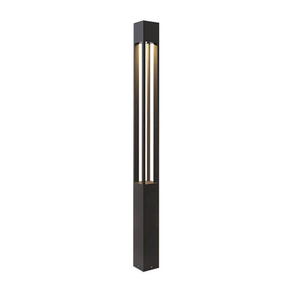 LED Bollard Path Lights, Modern Black Outdoor Landscape Lighting