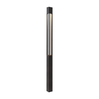 LED Bollard Path Lights, Modern Black Outdoor Landscape Lighting
